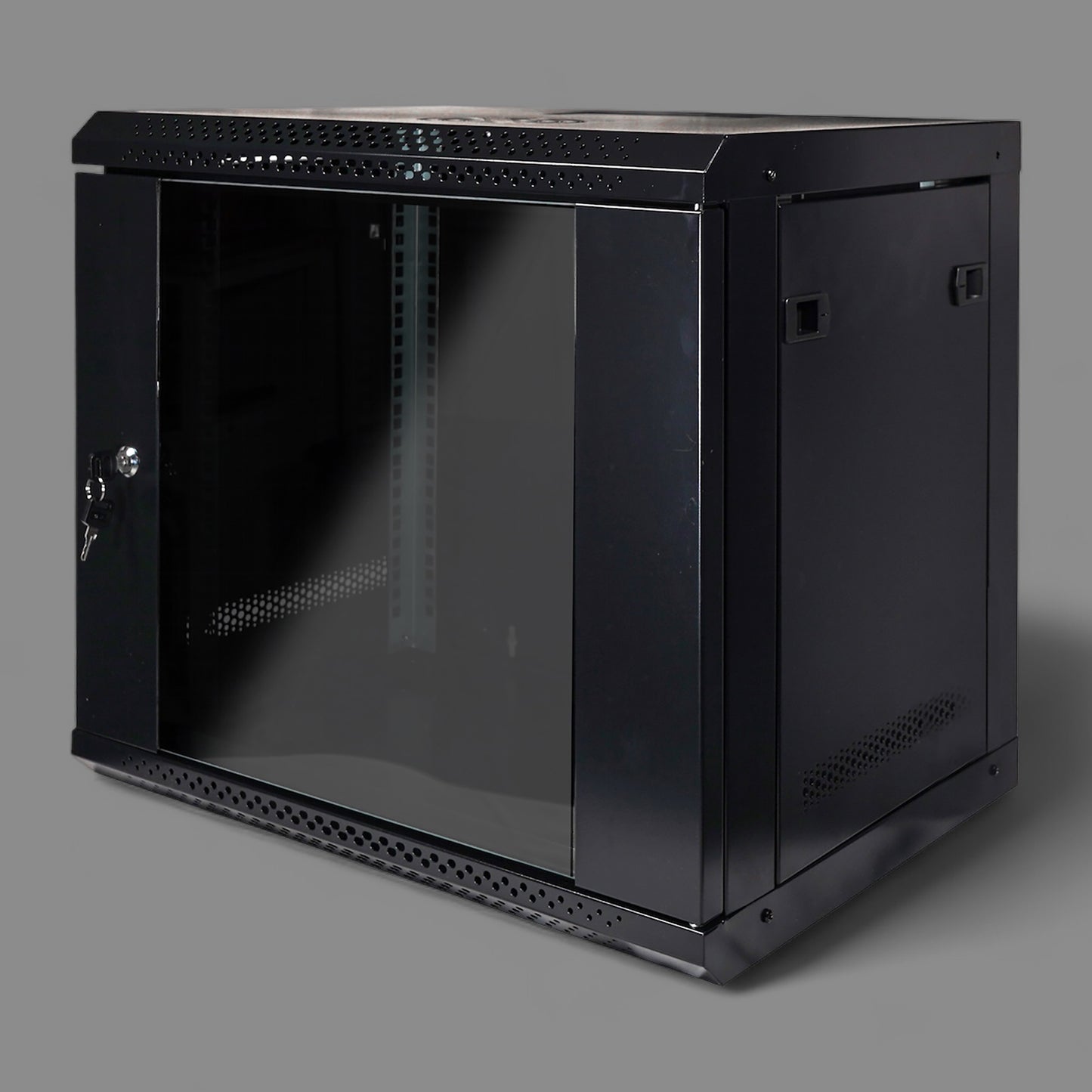9U 19" Wall Mountable / Desktop 400mm Deep Flatpack Self Assembly Welded Steel Rack