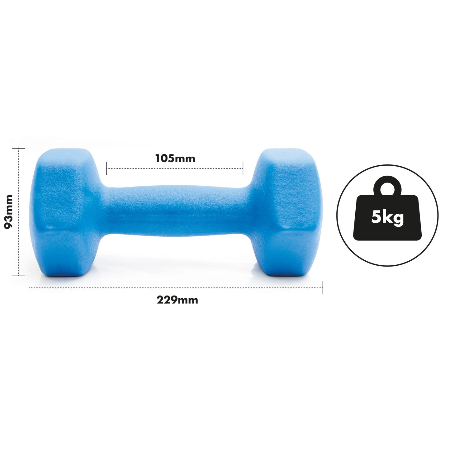 Neoprene Dumbbell Set - 5kgs