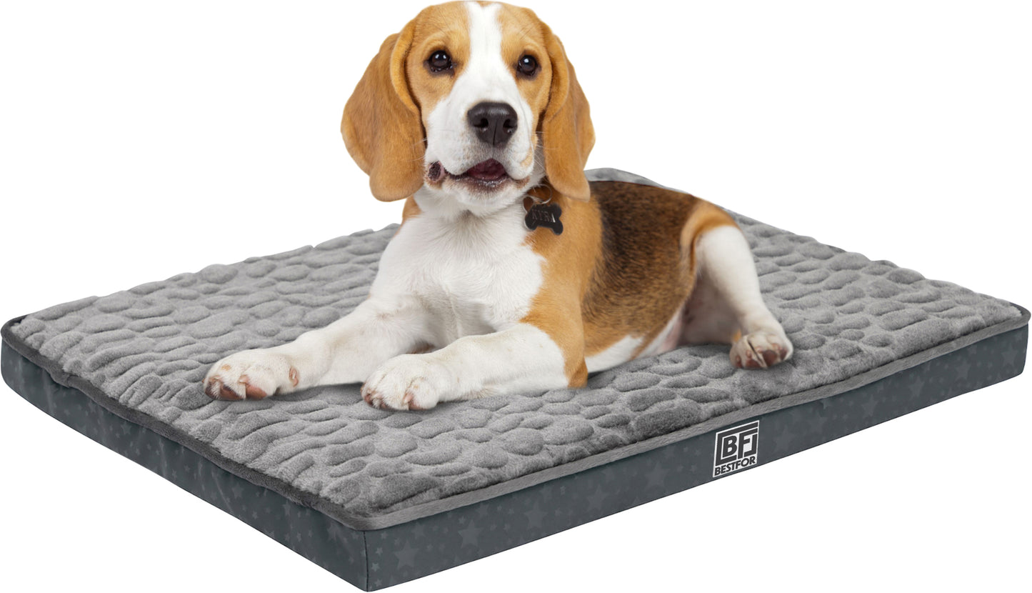 Pet Bed with Egg Crate Bamboo, Medium - Charcoal