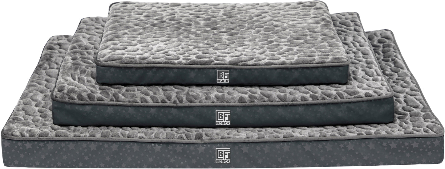 Pet Bed with Egg Crate Bamboo, Medium - Charcoal