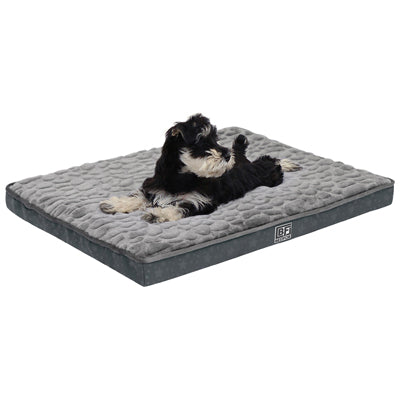 Pet Bed with Egg Crate Bamboo, Small - Charcoal