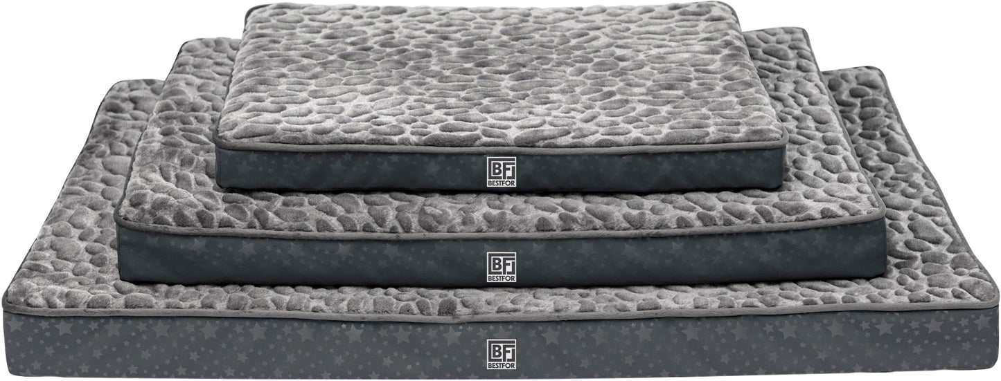 Pet Bed with Egg Crate Bamboo, Small - Charcoal