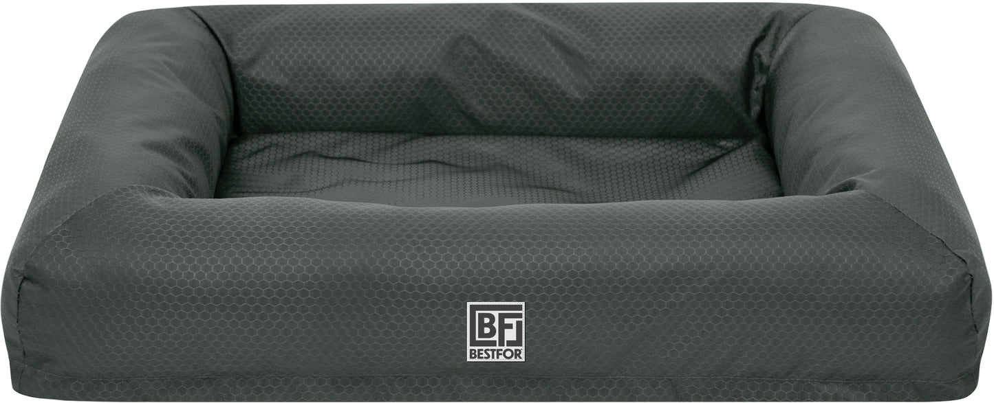 Waterproof Pet Bed with Cooling Gel Memory Foam, Small - Charcoal