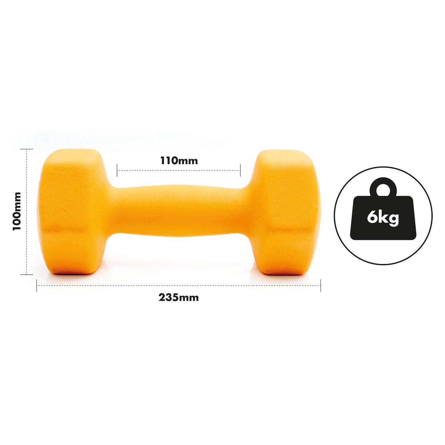 Neoprene Dumbbell Set - 6kgs