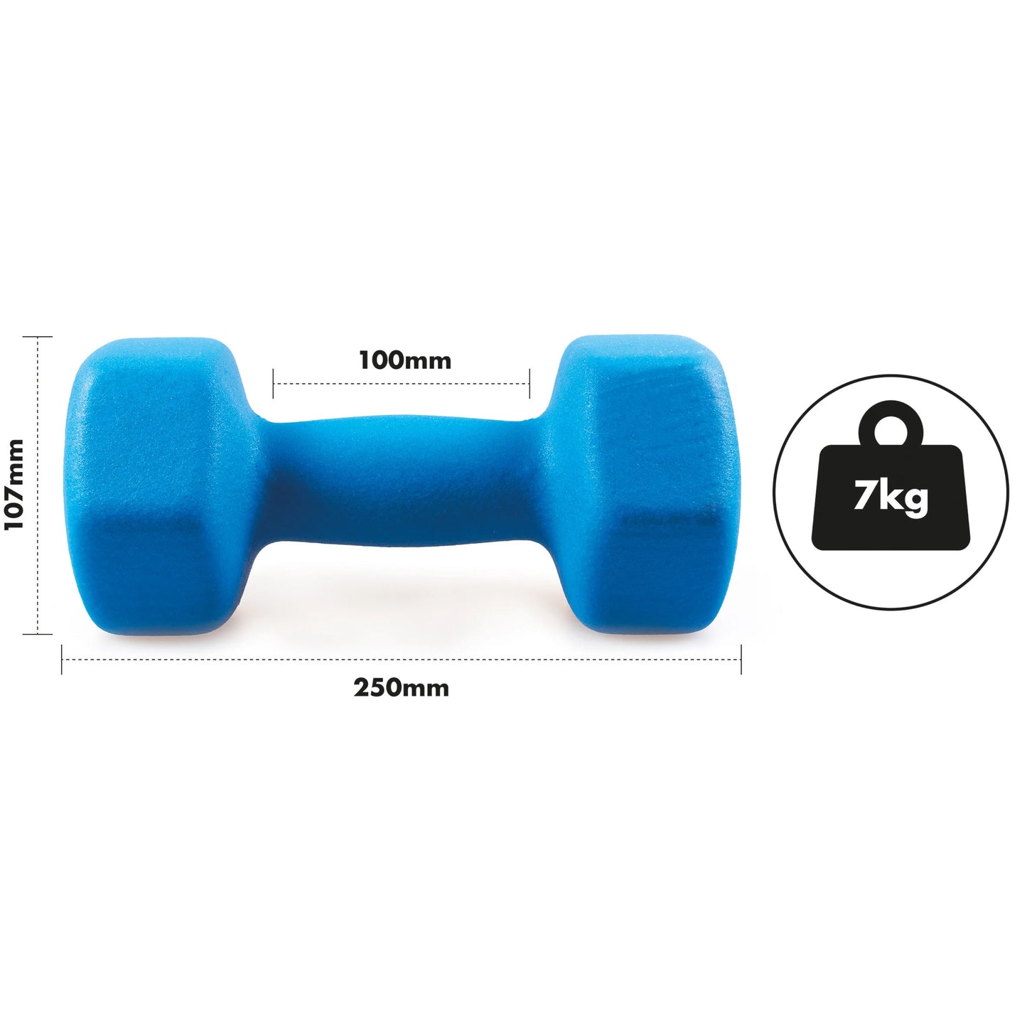 Neoprene Dumbbell Set - 7kgs
