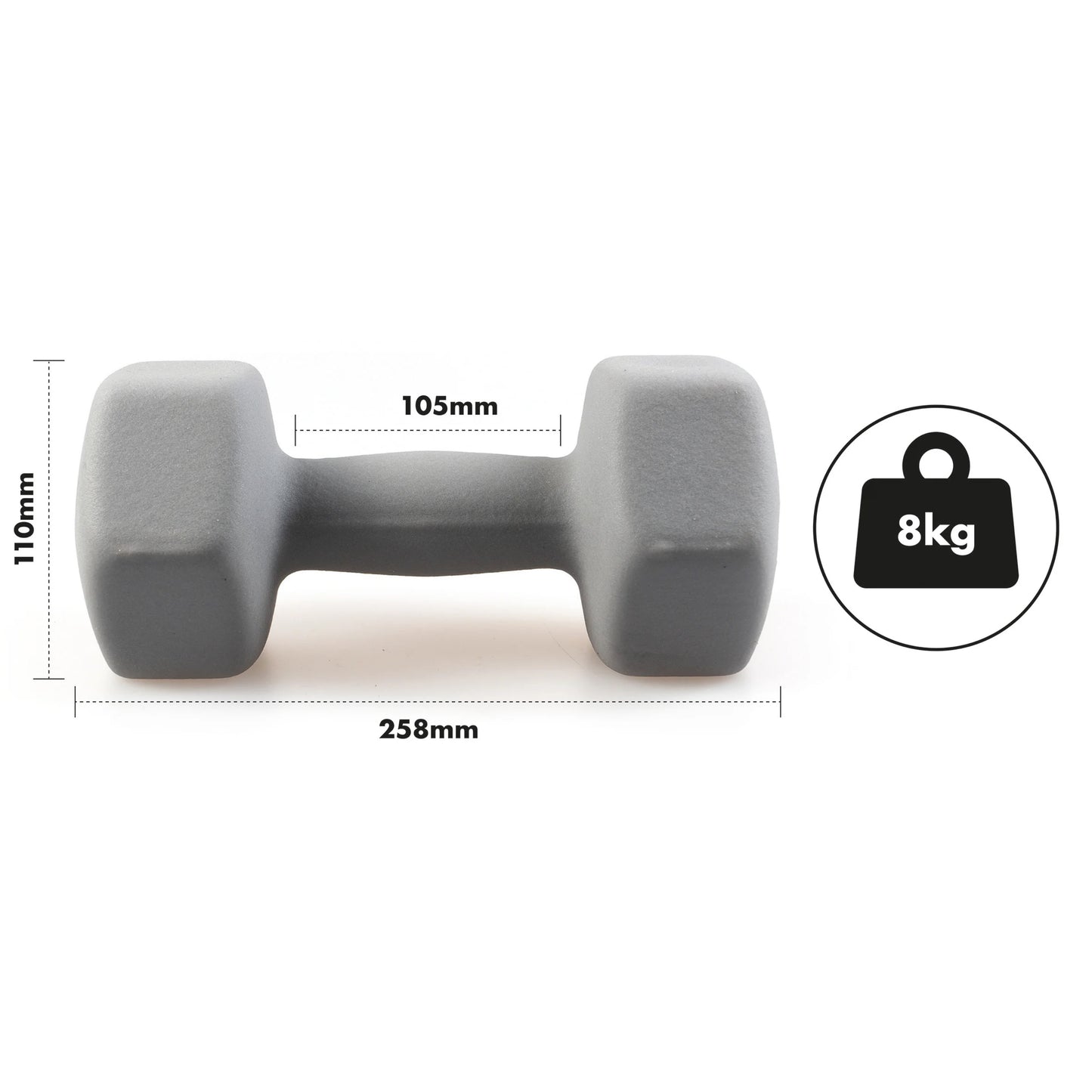 Neoprene Dumbbell Set - 8kgs