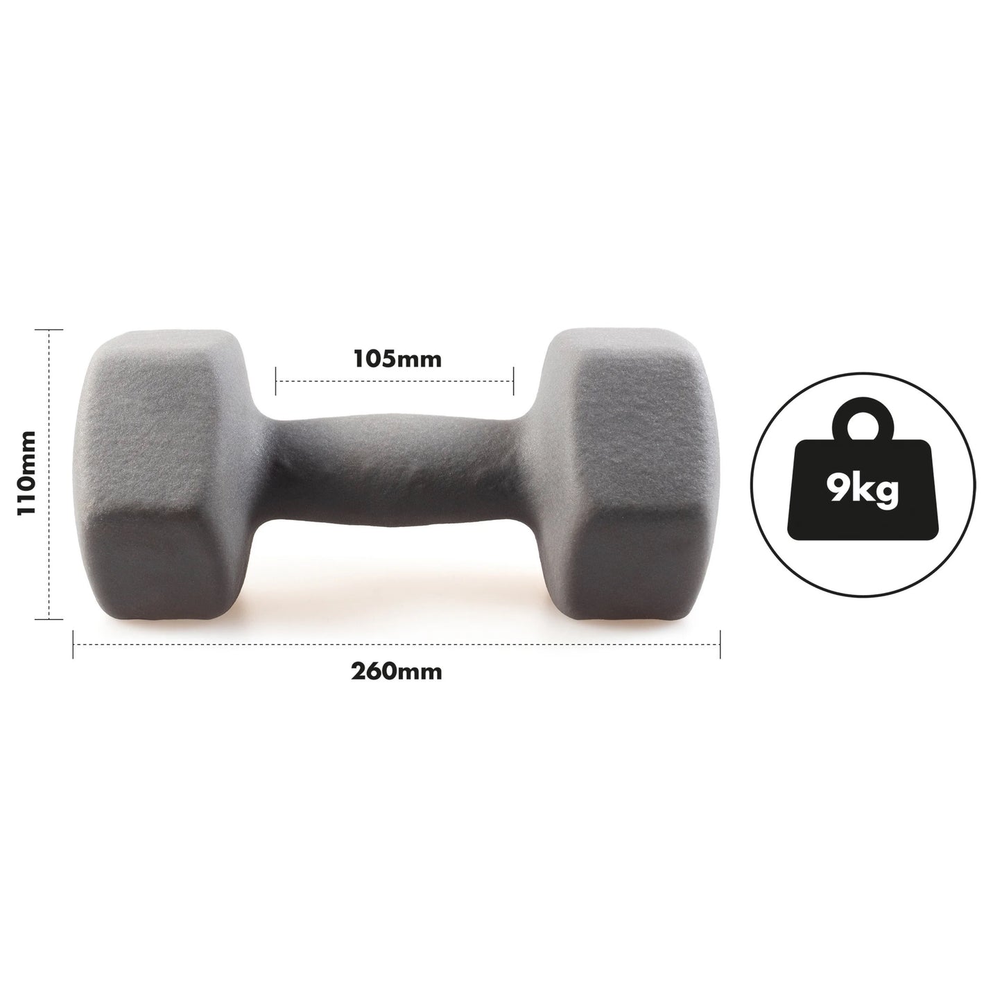 Neoprene Dumbbell Set - 9kgs