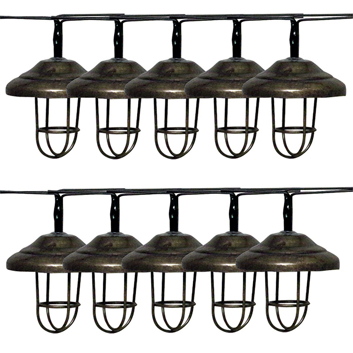 Luxform Lanzarote Solar String Lights – 10 LED Outdoor Garden Lights, 3.8m