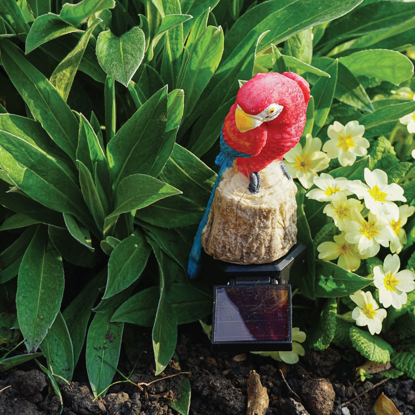 LED Solar Powered Multi Coloured Parrot Stake Light