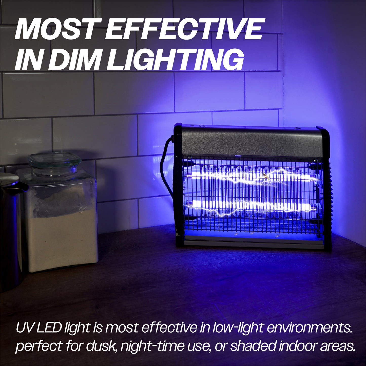 Prem-i-air Electronic Fly Insect Killer with 2 x 4.5W LED T5 Tubes With Hanging Chain for Areas Up To 50m2