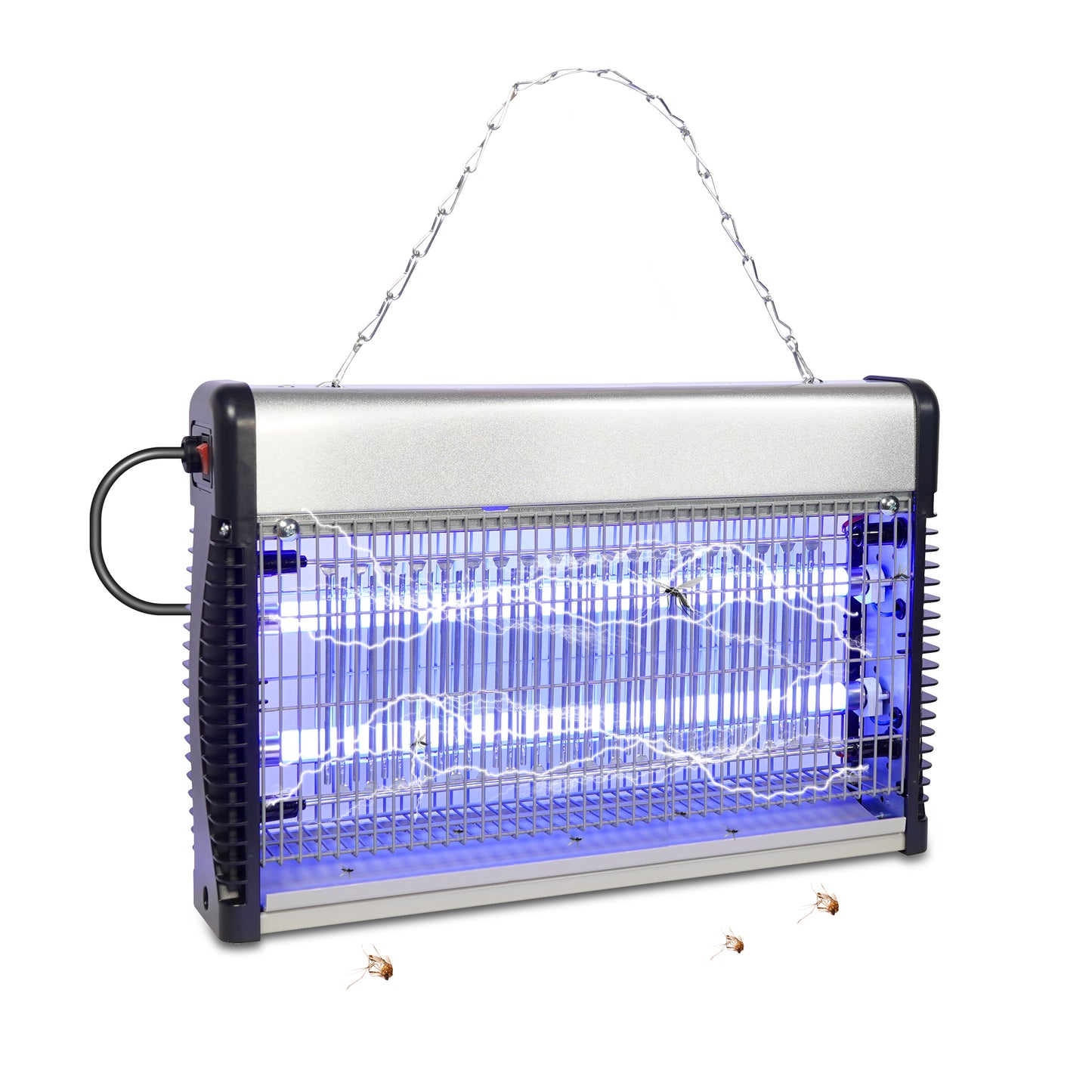 Prem-I-air Electronic Fly Insect Killer with 2 x 7W T8 LED Tubes and Hanging Chain for Areas Up To 100m2