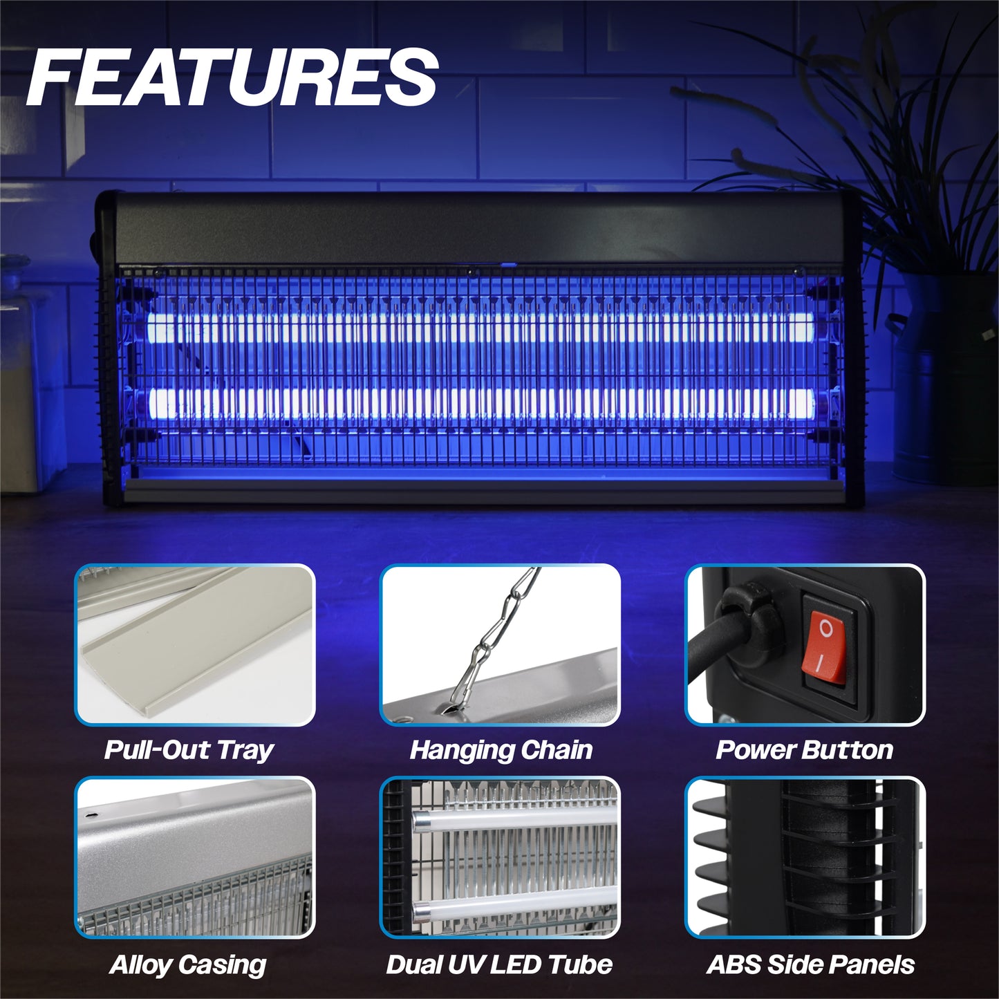 Prem-I-air Electronic Fly Insect Killer Twin Tube 16W