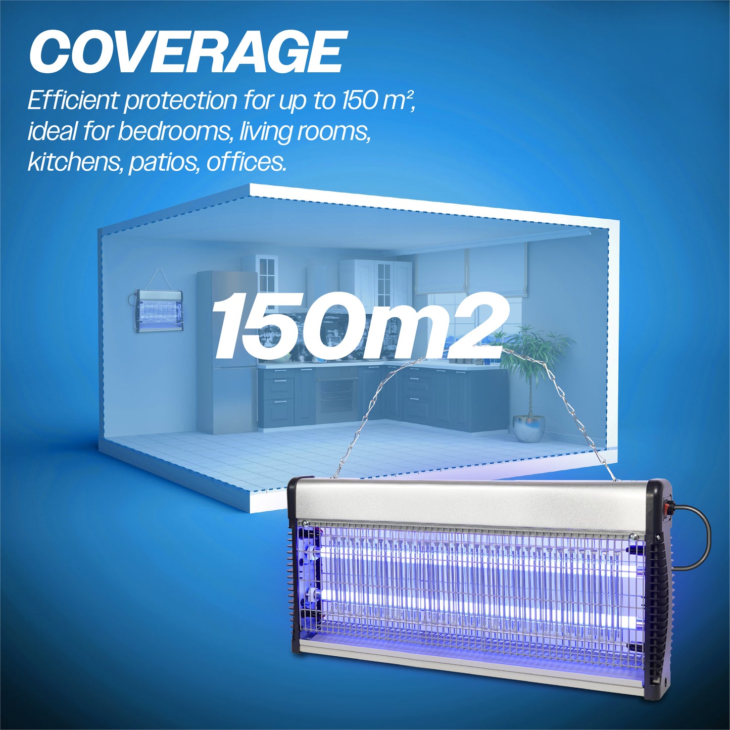 Prem-I-air Electronic Fly Insect Killer Twin Tube 16W