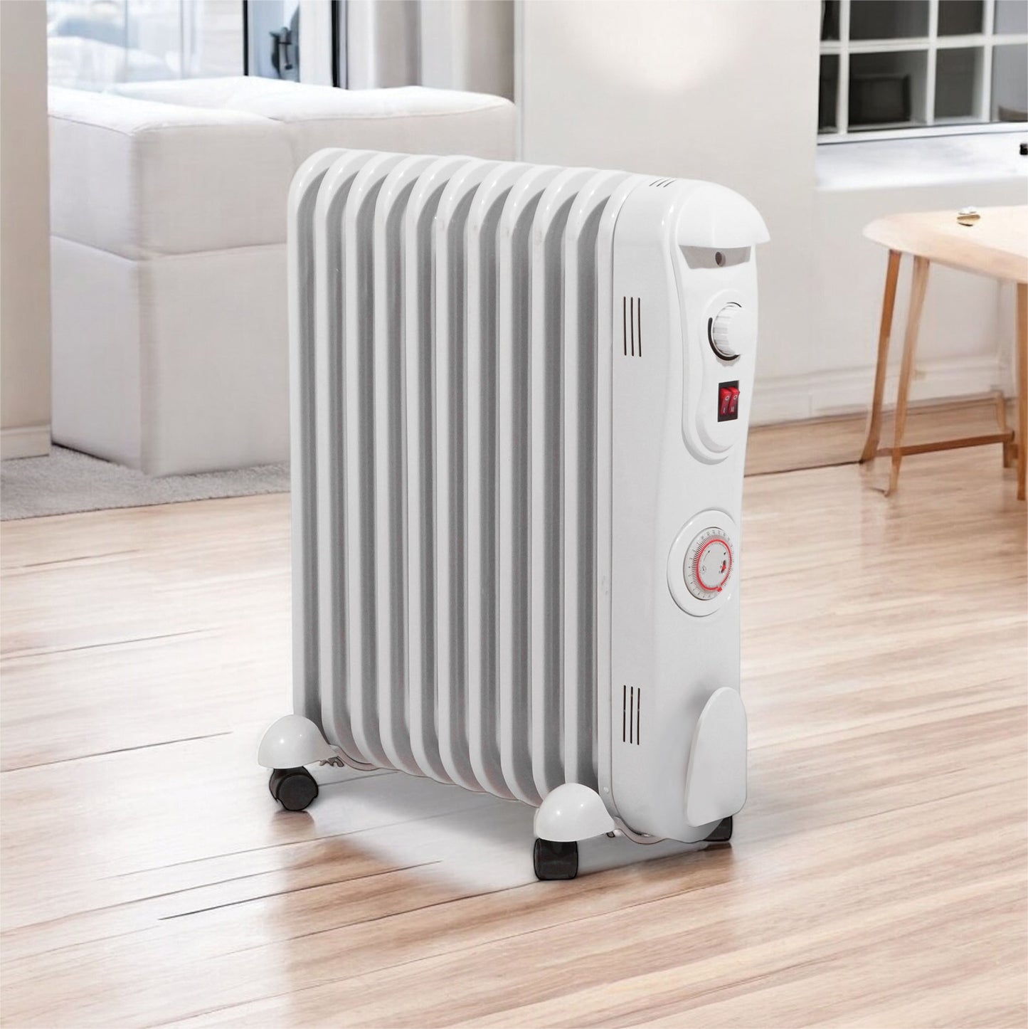 Prem-I-Air 11 Fin 2.5 kW Oil Filled Radiator with 24 Hour Timer