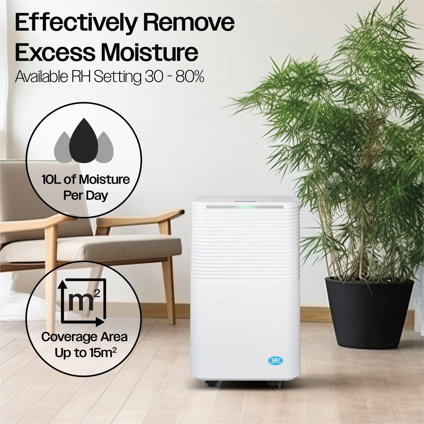 Prem-I-Air 10L Compressor Dehumidifier