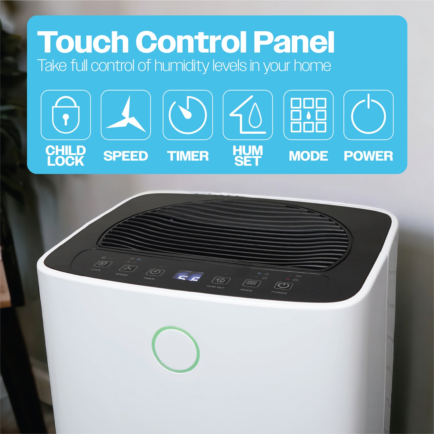 Prem-I-Air 12L/Day Dehumidifier – Removes Damp, Reduces Condensation & Dries Clothes Faster | Quiet & Energy Efficient