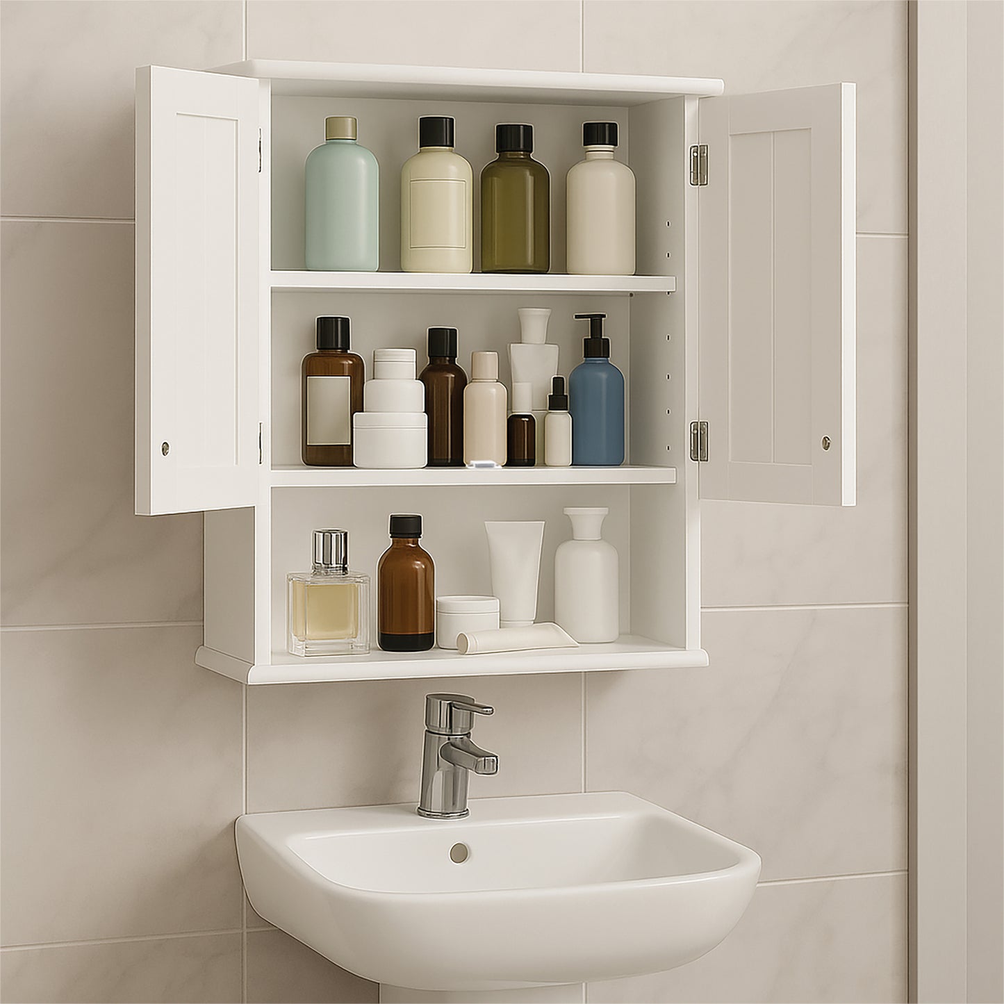 St Helens Home and Garden Wall Mounted Bathroom Cabinet