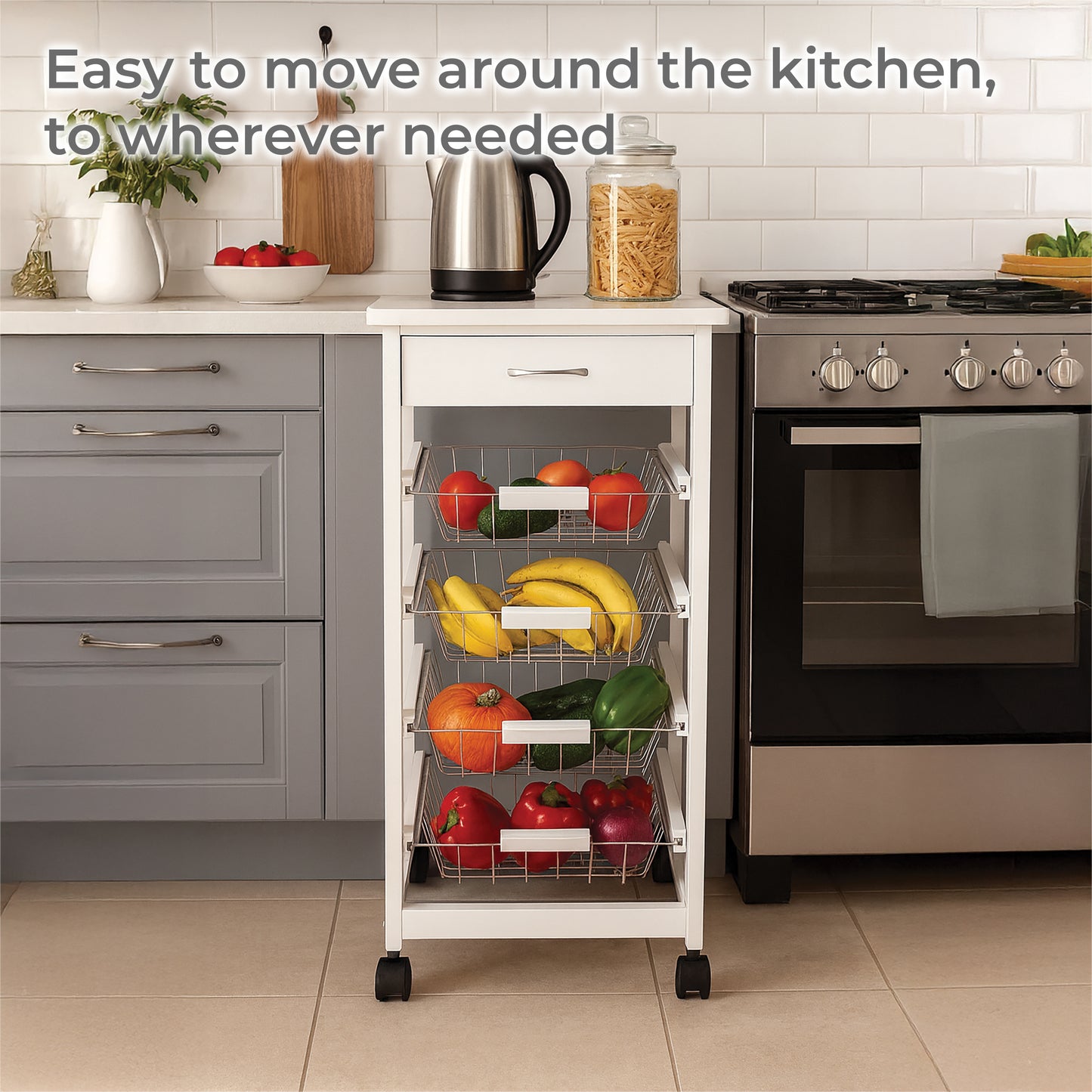 St Helens Home and Garden Kitchen Trolley