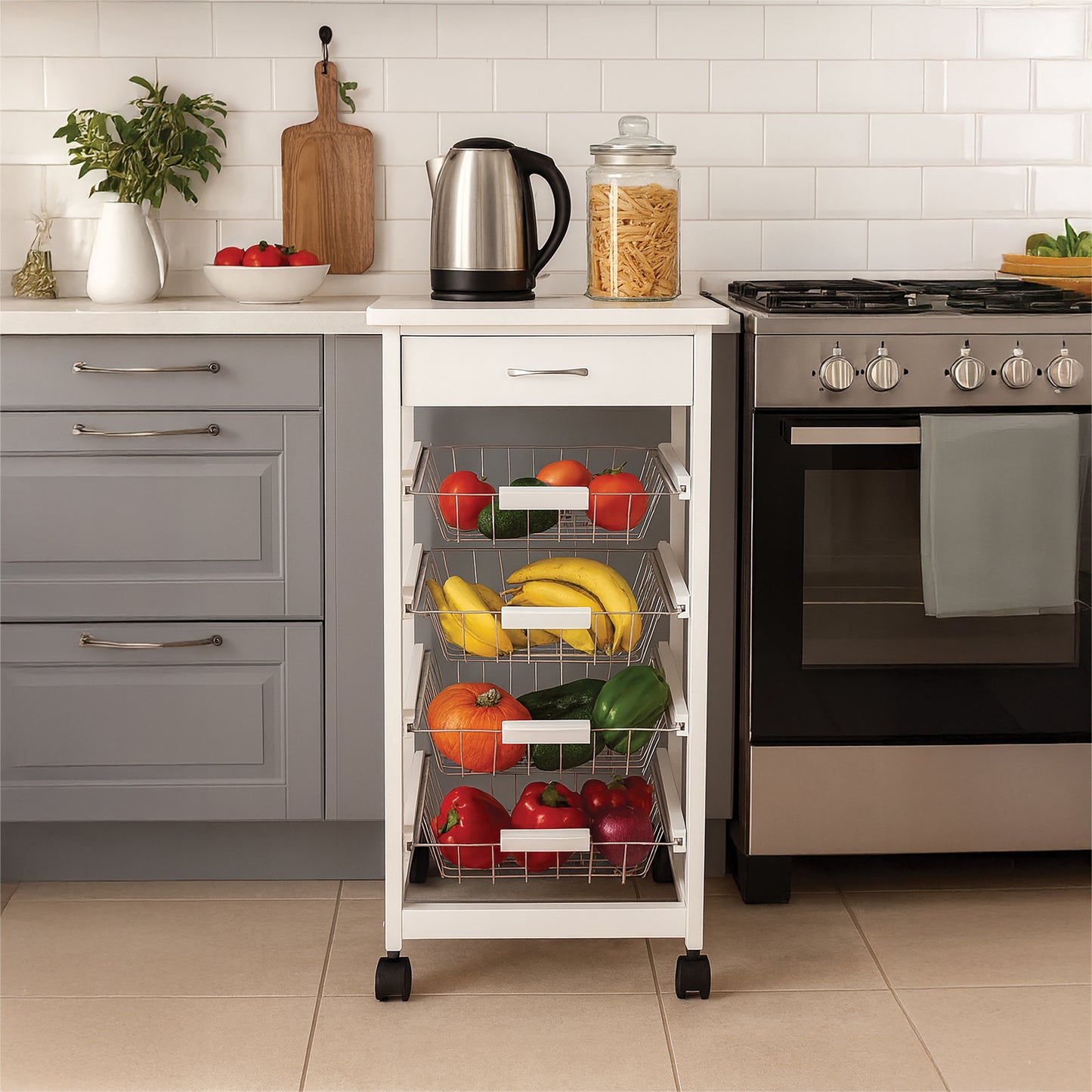 St Helens Home and Garden Kitchen Trolley