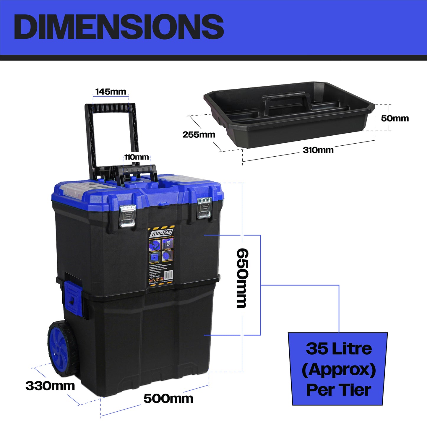 Tool Lab Mobile (Double-Decker) Tool Box