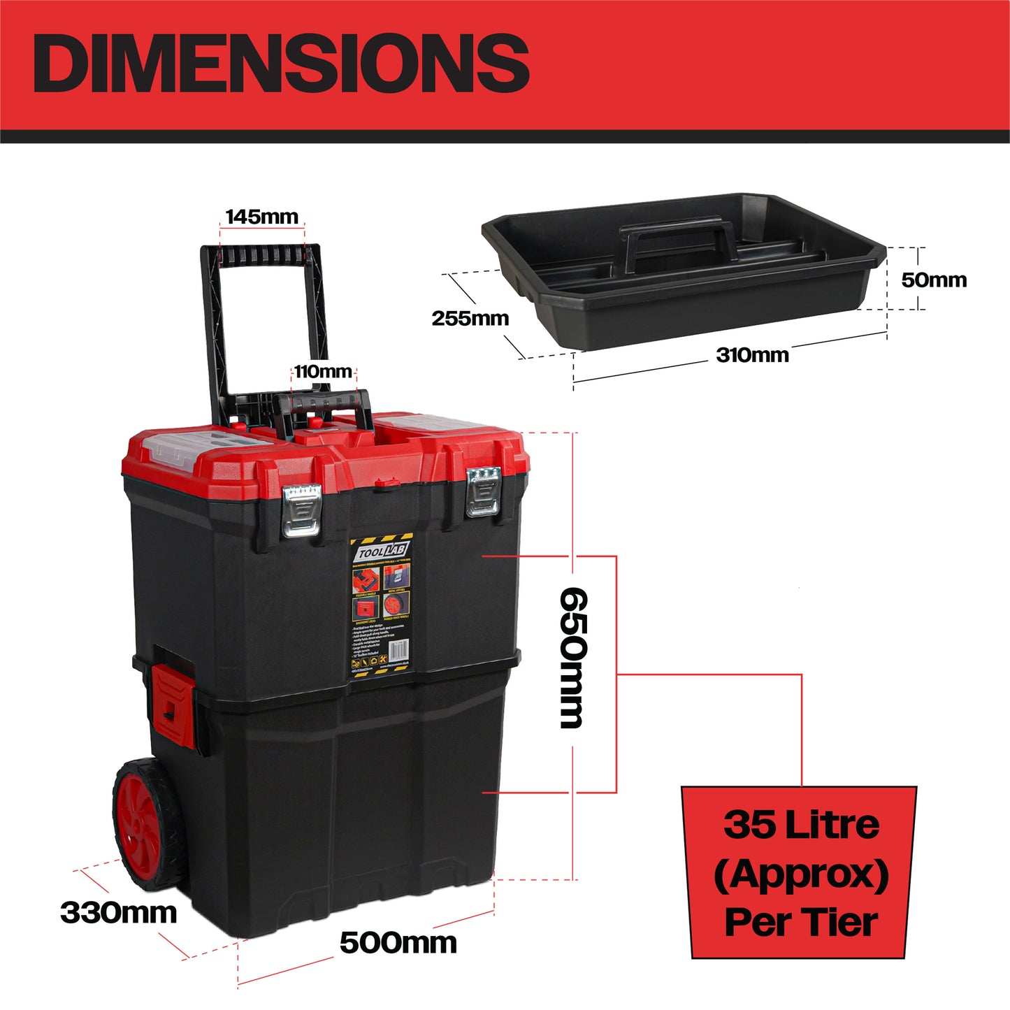 Tool Lab Mobile (Double-Decker) Tool Box