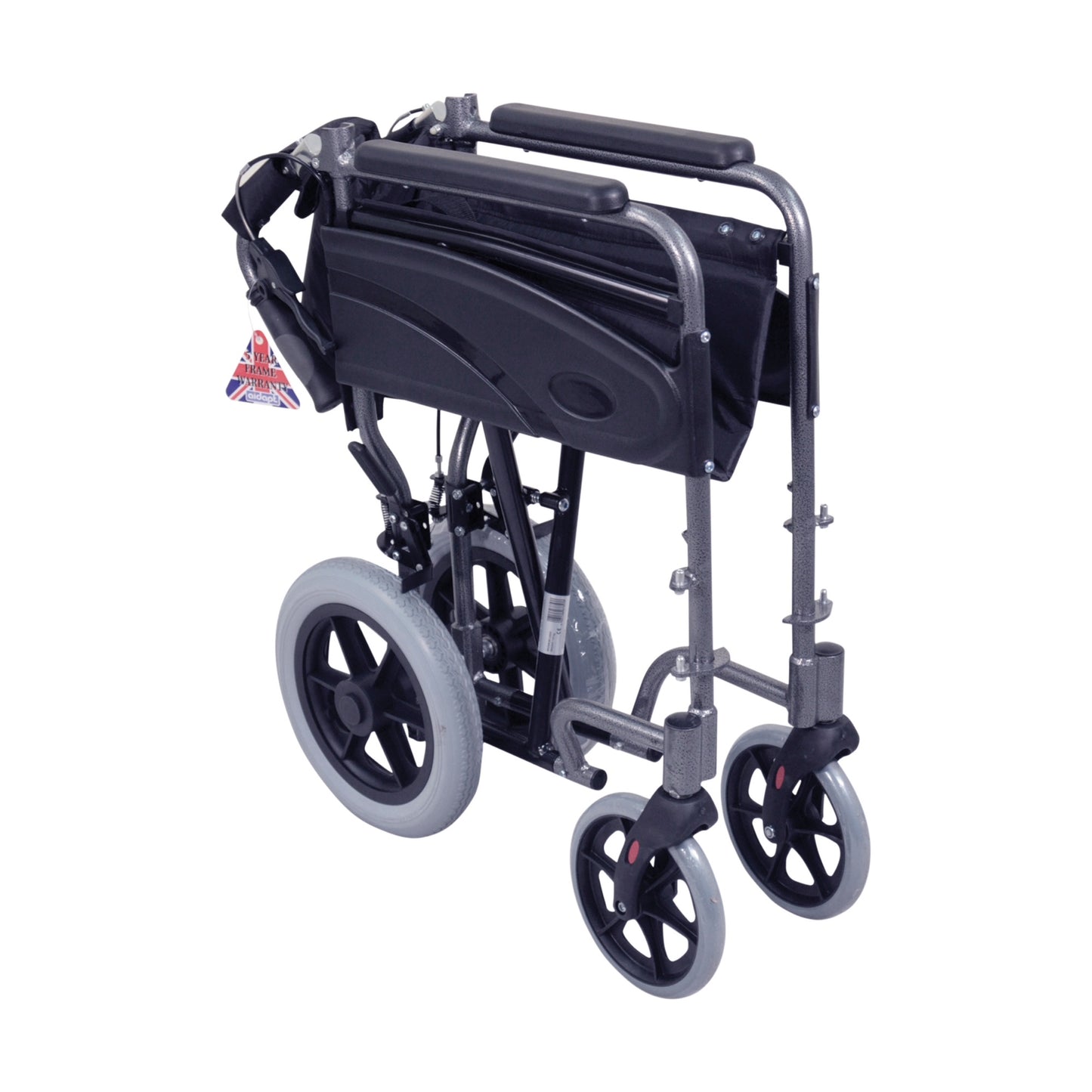 Aidapt Lightweight Folding Aluminium Transit Travel Wheelchair