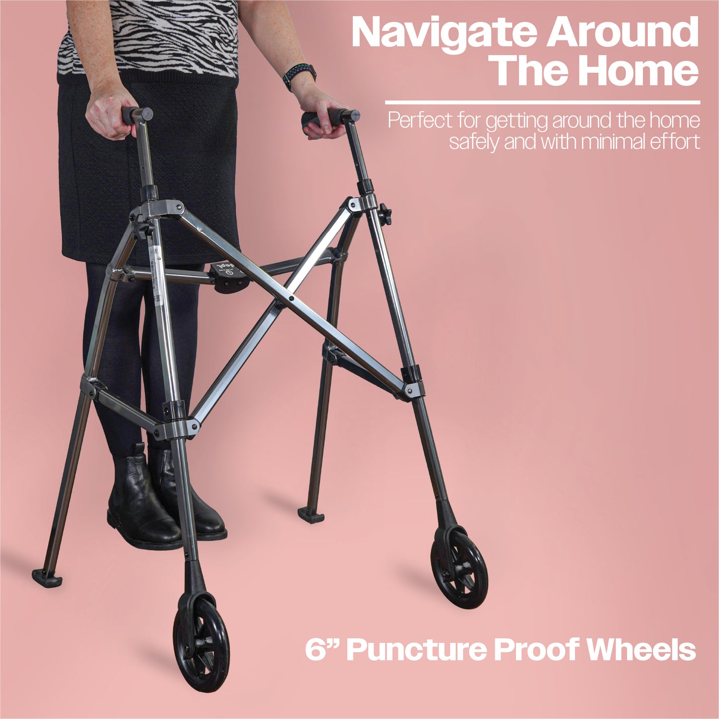 Aidapt Wheeled Folding Walking Frame
