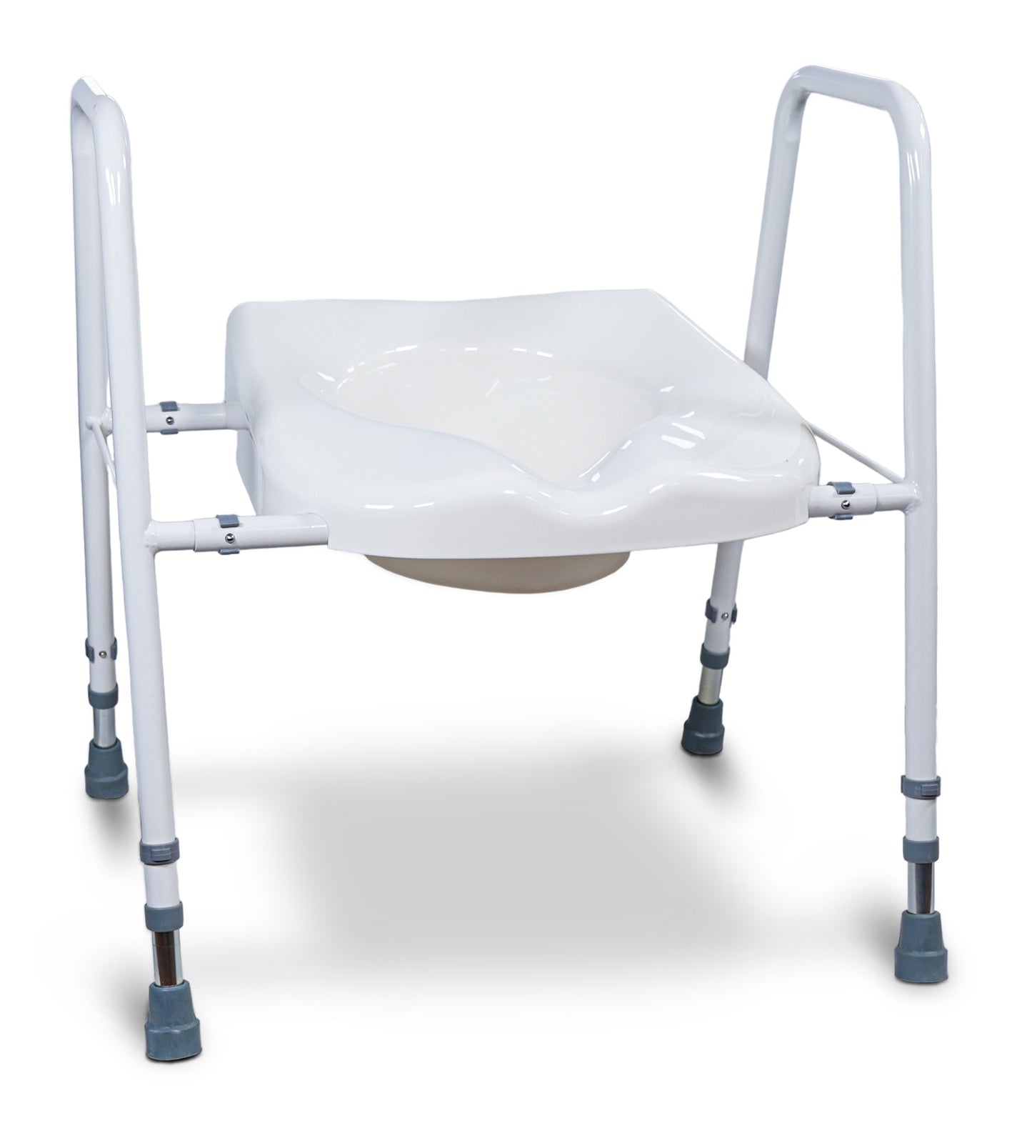 Solo President Width Adjustable Toilet Seat and Frame - Flat Packed