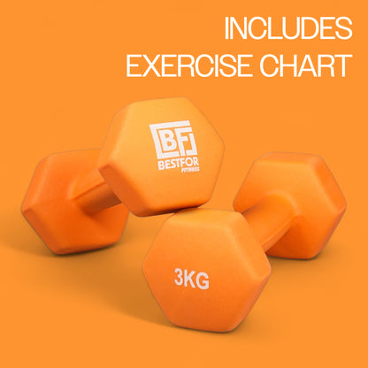 Neoprene Dumbbell Set - 3kgs