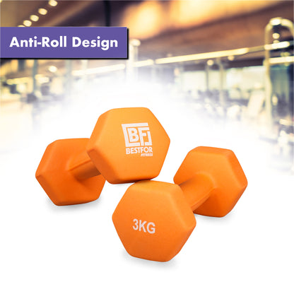 Neoprene Dumbbell Set - 3kgs