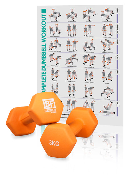Neoprene Dumbbell Set - 3kgs