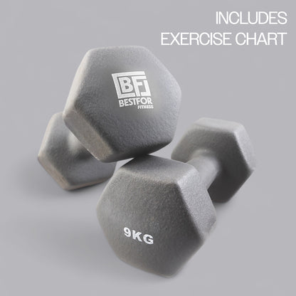 Neoprene Dumbbell Set - 9kgs