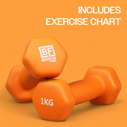 Neoprene Dumbbell Set - 1kgs