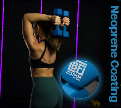 Neoprene Dumbbell 18kgs Kit - 2 x 1kg, 2 x 3kg, 2 x 5kg