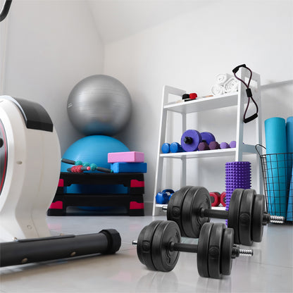 20kg Adjustable Dumbbells Weight Lifting Training Set