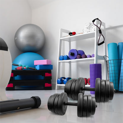 30kg Adjustable Dumbbells Weight Lifting Training Set