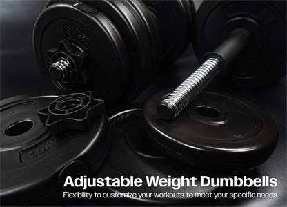 25kg Adjustable Dumbbells Weight Lifting Training Set