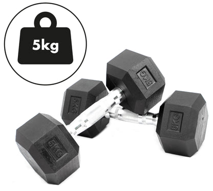 Hex Dumbbell Set - 5kgs