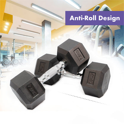 Hex Dumbbell Set - 7.5kgs