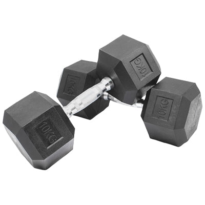Bestfor 10kg Hex Dumbbell Set – Heavy‑Duty Anti‑Roll Design (Pair)