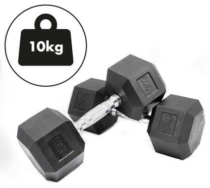Hex Dumbbell Set - 10kgs
