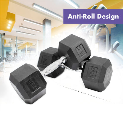 Hex Dumbbell Set - 10kgs