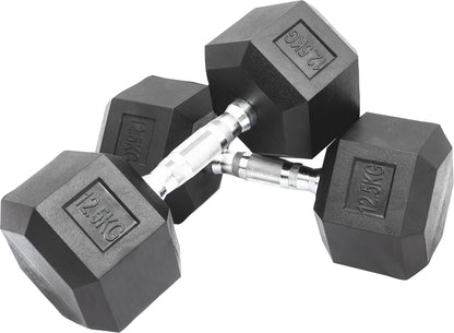 Hex Dumbbell Set - 12.5kgs