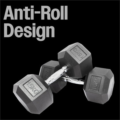 Hex Dumbbell Set - 15kgs