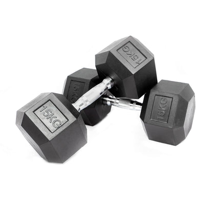 Hex Dumbbell Set - 15kgs