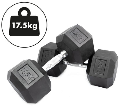 Hex Dumbbell Set - 17.5kgs