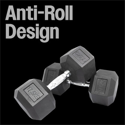 Hex Dumbbell Set - 17.5kgs
