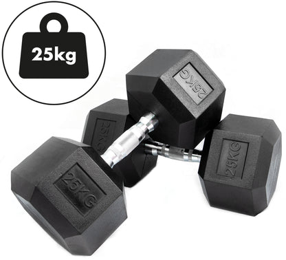 Hex Dumbbell Set- 25kgs