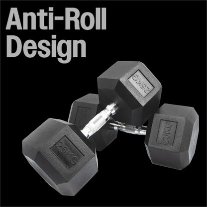 Hex Dumbbell Set- 25kgs