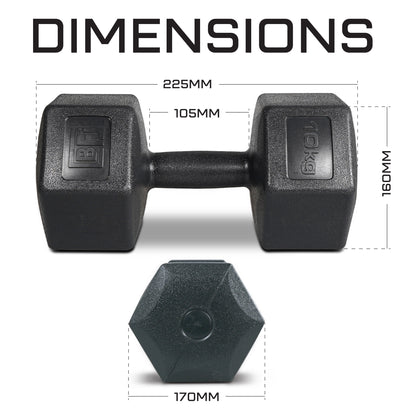Bestfor 10kg Vinyl Coated Dumbbell (Pair)